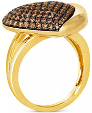 [14K, 1-1/5 Ct. T.W.] Gold GODIVA X â® Chocolate Diamond Heart Ring