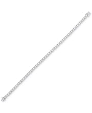 [10K, 5 Ct. T.W.] White Gold Mens Lab Grown Diamond Tennis Bracelet