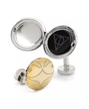 Golden Snitch Hidden Deathly Hallows Locket Cufflinks