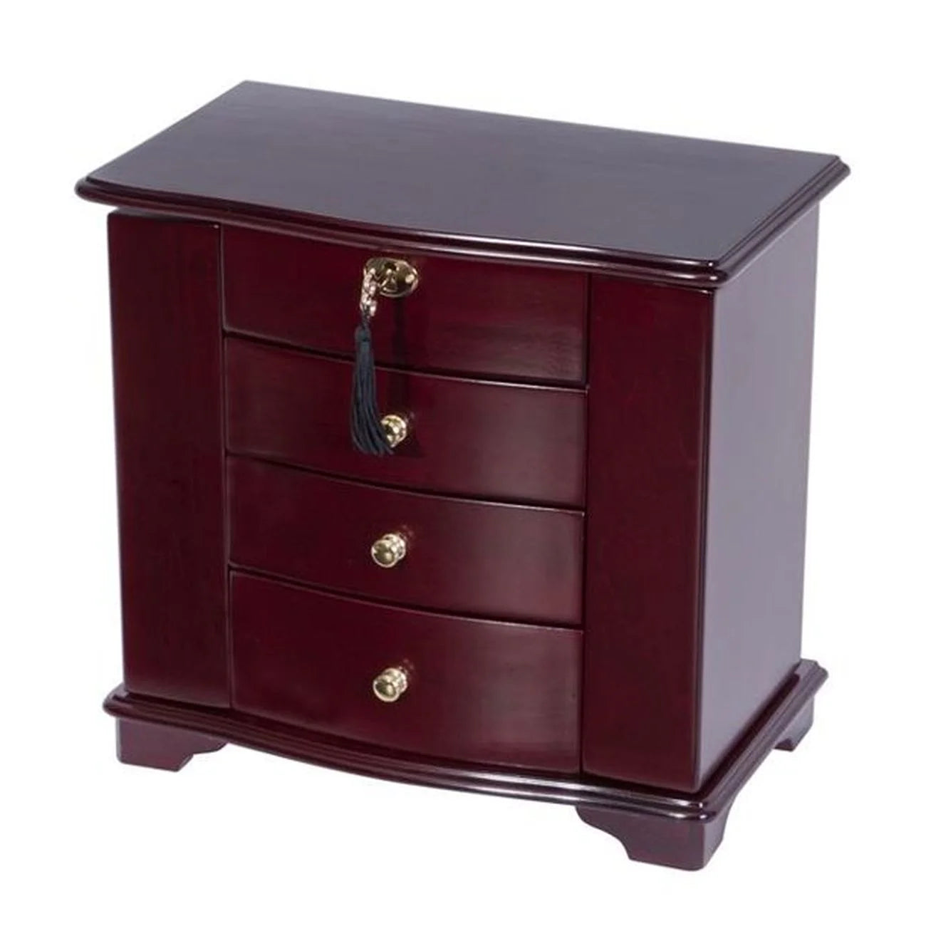 The Waverly Locking Wooden Jewelry Box