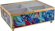 Iris Glass Musical Jewelry Box