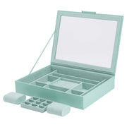 WOLF Sophia Window Jewelry Box in Jade