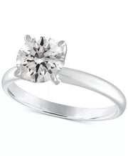 [14K, (2 Ct. T.W.] White Gold GIA Certified Diamond Solitaire Engagement Ring