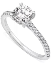 [14K, 1-1/4 Ct. T.W.] White Gold GIA Certified Diamond Engagement Ring