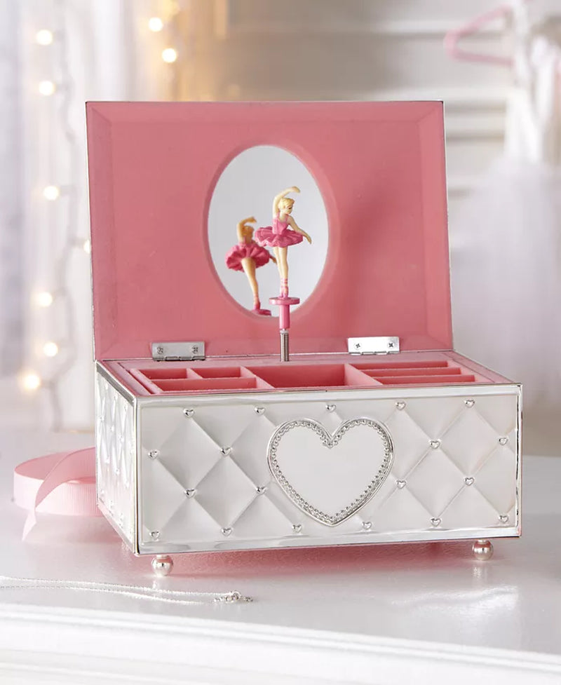 Für Elise Silver Plated Musical Ballerina Jewelry Box