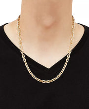 [10K] Gold Square Link 22" Chain Necklace