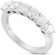 [18K, 1.57Ct] White Gold Colorless Diamond Band Ring