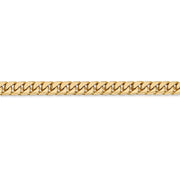 14 Karat Yellow Gold 5Mm Solid Miami Cuban Chain Bracelet