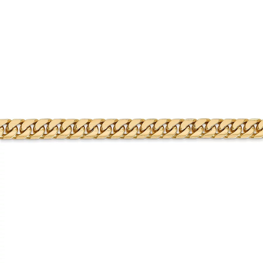 14 Karat Yellow Gold 5Mm Solid Miami Cuban Chain Bracelet