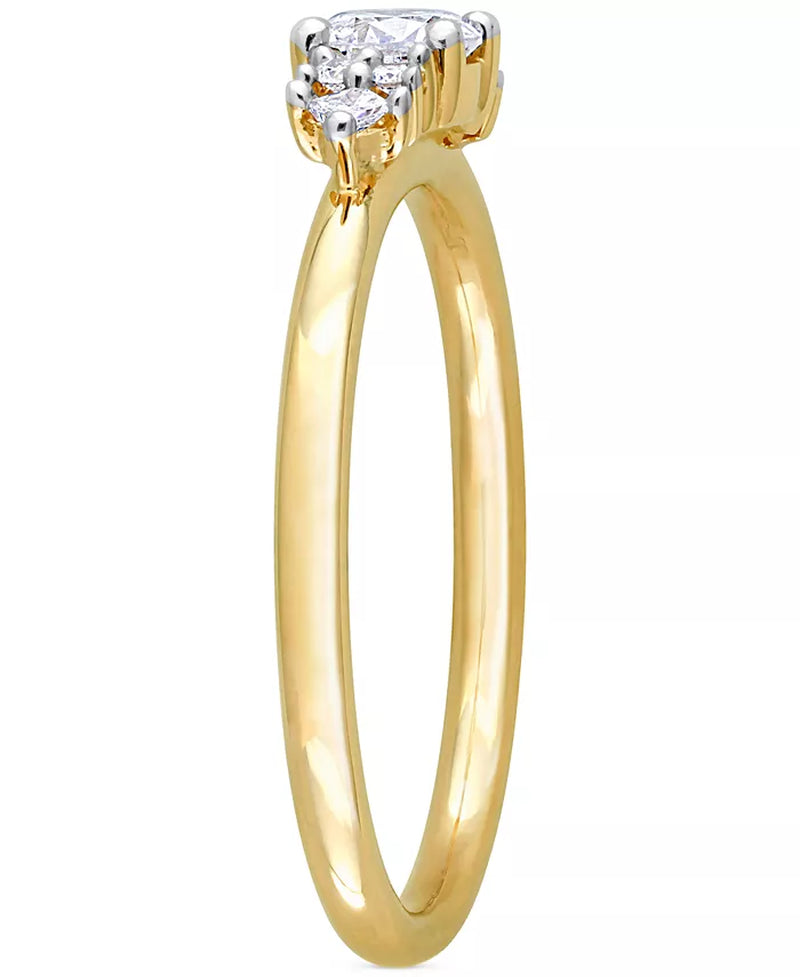 [14K, 3/8 Ct. T.W.] Gold Diamond Engagement Ring