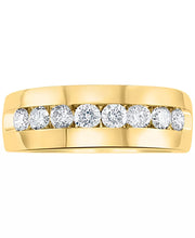 [14K, 1 Ct. T.W.]  Men's Classic Elegant Diamond Band Ring