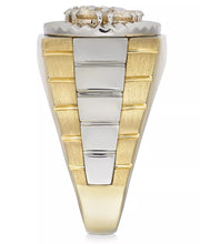 Men'S Diamond Two-Tone Ring in 10K Gold (1 Ct. T.W.)