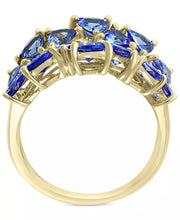 [14K] Gold Tanzanite (3 Ct. T.W.) & Diamond (3/8 Ct. T.W.) Ring