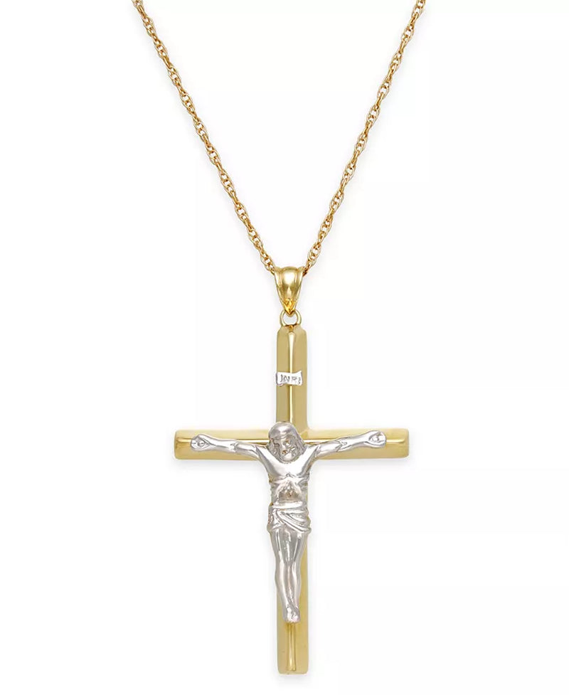 [10K] Men's Bold & Slimline Crucifix Pendant