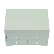 Bianca Wooden Jewelry Box in Seafoam