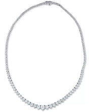 [14K, 5 Ct. T.W.] Yellow Gold Diamond Graduated Tennis Necklace