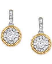 [10K, 1/2 Ct. T.W.] Yellow Gold Diamond Drop Earrings