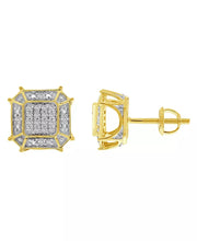 [10K, (1/6 Ct.T.W.] Yellow Gold Mens Diamond Earring