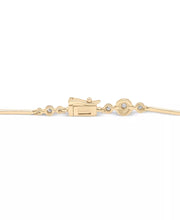 [1/2 Ct. T.W.] 14K Gold Diamond Station Link Bracelet