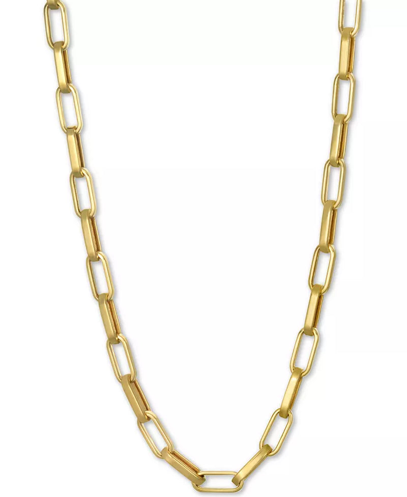 [14K, 1-3/4Mm] Gold Paperclip Link Chain 18" Chain Necklace