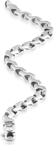 [14K] Gold Mens (34Gram) or Platinum (50Gram) 6.5Mm 8.5" Link Bracelet 