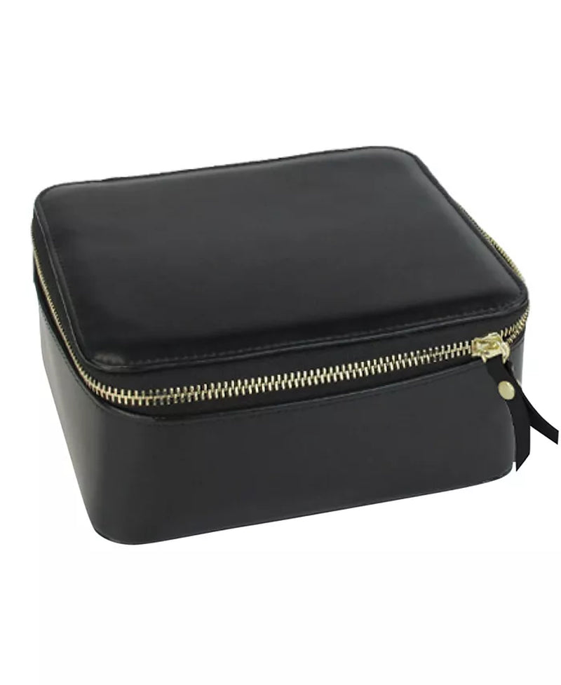 Bento Box Leather Nesting Travel Jewelry Case