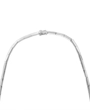 [14K, 4-1/2 Ct. T.W.]  White Gold Sapphire & Diamond (5/8 Ct. T.W.) 18" Collar Necklace