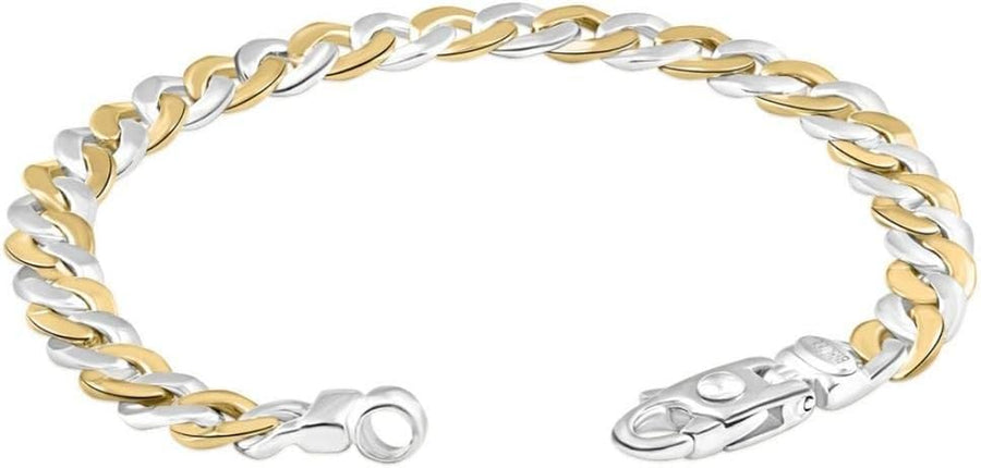 [14K] Gold Cuban (31Gram) or Platinum (47Gram) 8Mm 8.25" Link Bracelet 