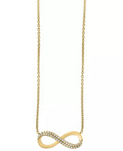 EFFYÂ® Diamond Infinity Pendant Necklace (1/8 Ct. T.W.) in 14K Rose Gold