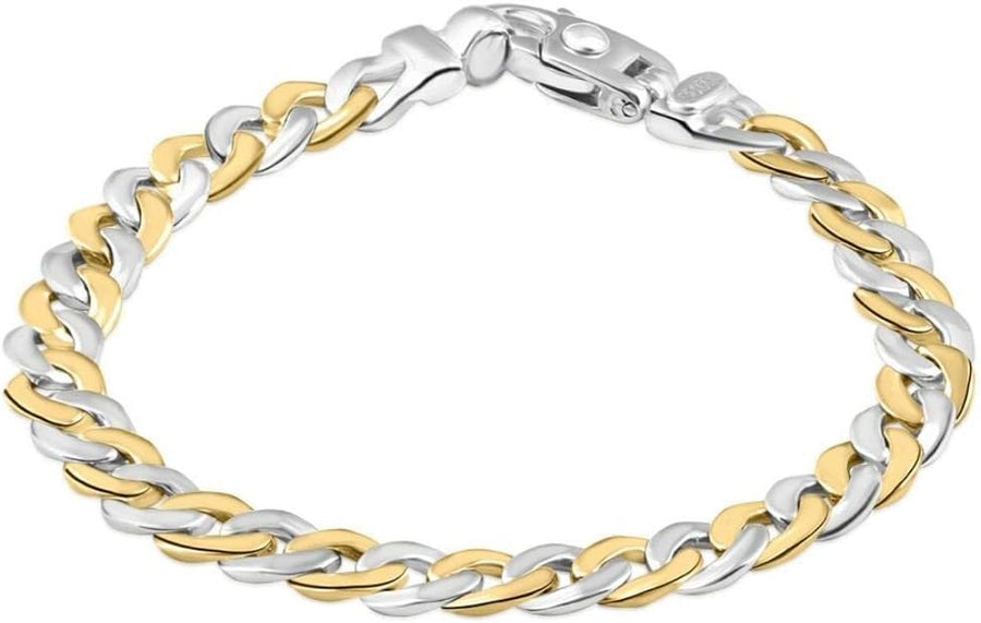 [14K] Gold Cuban (31Gram) or Platinum (47Gram) 8Mm 8.25" Link Bracelet 