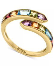 [14K, 2-1/2 Ct. T.W.] Gold Multi-Gemstone Bypass Ring