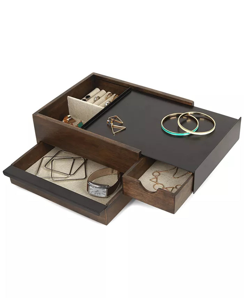 The Stowit Classic Wooden Jewelry Box