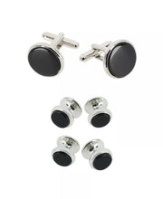 Sutton Genuine Onyx Formal Set - Cufflinks & Tuxedo Studs