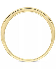 Men'S Diamond Band (1/10 Ct. T.W.) in 10K Yellow Gold and 10K White Gold