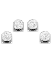 Mens Pave Preciosa Crystals Cufflink Stud Set