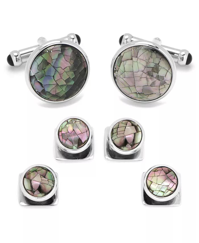 Men's Mother of Pearl Cufflink & Stud Set