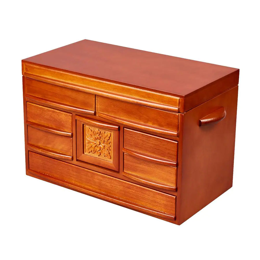 Empress Walnut Finish Wooden Jewelry Box