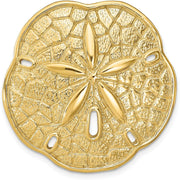 14K Yellow Gold Sand Dollar Slide