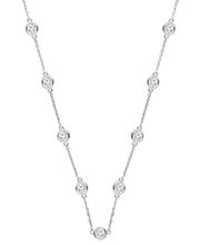 [14} Gold Lab Grown Diamond Statement Necklace (6 Ct. T.W.) in 14K White Gold or 14K Yellow Gold, 18" + 4" Extender