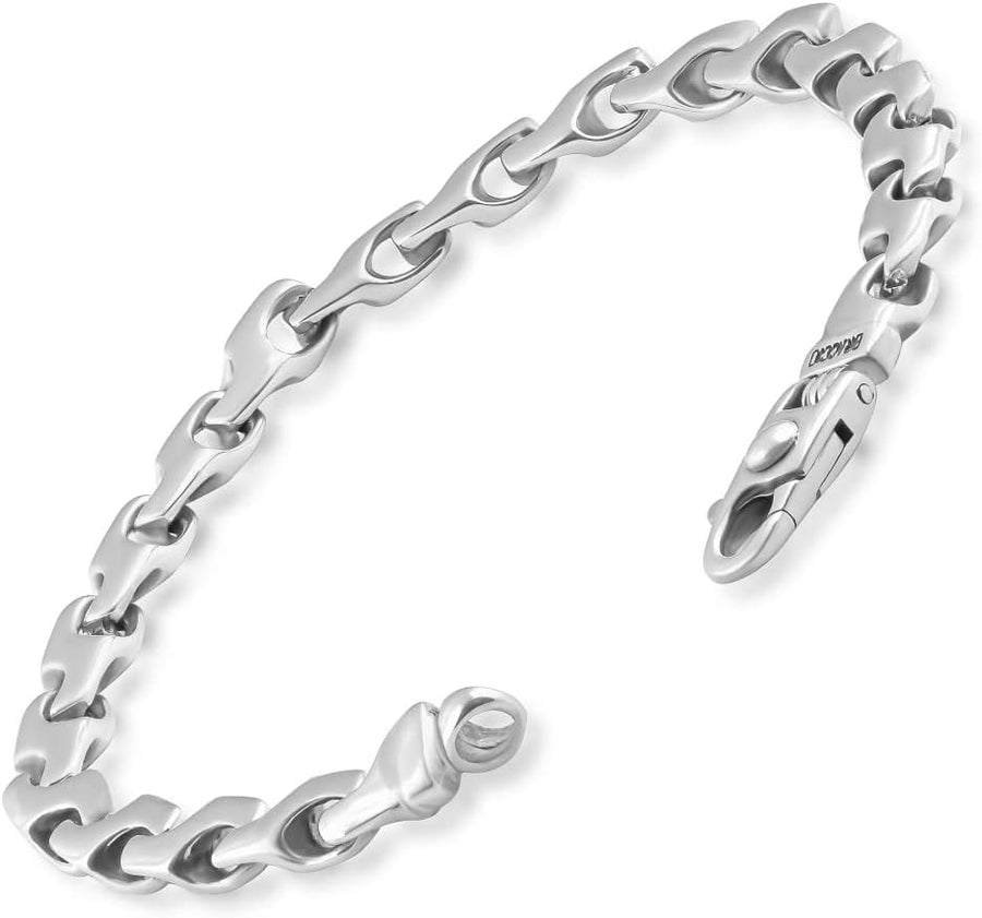 [14K] Gold Mens (34Gram) or Platinum (50Gram) 6.5Mm 8.5" Link Bracelet 