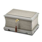 Limited Edition Grey Veneer and Painted Finish Jewelry Box