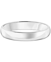 Polished Platinum Men's Comfort Fit Wedding Band