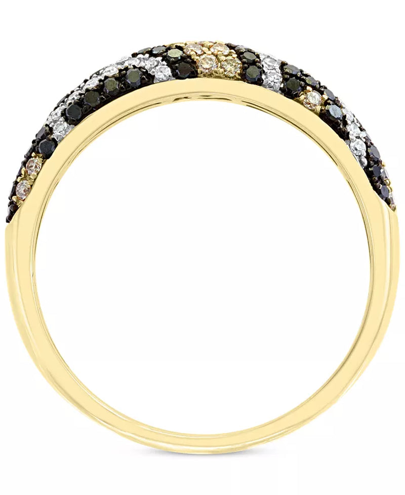 [14K, 3/8 Ct. T.W.] Gold Multi-Color Diamond Ring