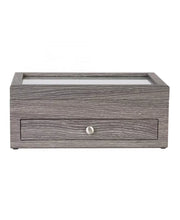 Woodgrain Veneer Windowed Jewelry Storage Case 