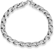 [14K] Gold Mens (34Gram) or Platinum (50Gram) 6.5Mm 8.5" Link Bracelet 