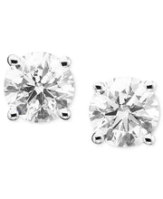 [14K, 1 Ct. T.W.] Gold or White Gold Diamond Stud Earrings