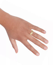 [14K, 1/10 Ct. T.W.] Gold Men's Diamond Three Station Wedding Band