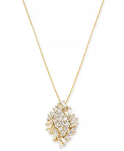 [14K, 1 Ct. T.W.] Gold Diamond Cluster Pendant