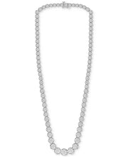 [14K, 5 Ct. T.W.] White Gold Diamond Cluster Necklace
