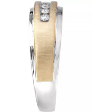 [10K, 1/4 Ct. T.W.] Gold Diamond 7-Stone Wedding Band